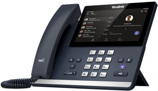 IP-телефон Yealink MP56, цветной сенсорный экран, PoE, GigE, без БП IP-телефон Yealink MP56, цветной сенсорный экран, PoE, GigE, без БП