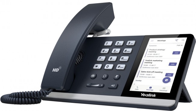 IP-телефон Yealink SIP-T55A, цветной сенсорный экран, GigE, без видео, без БП