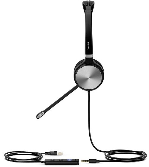 Проводная гарнитура Yealink UH36 Dual, HD звук, USB и 3,5 mm jack Проводная гарнитура Yealink UH36 Dual, HD звук, USB и 3,5 mm jack