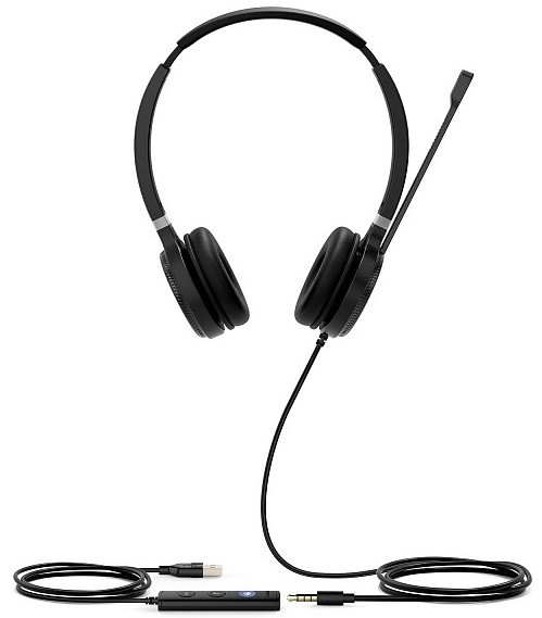 Проводная гарнитура Yealink UH36 Dual, HD звук, USB и 3,5 mm jack Проводная гарнитура Yealink UH36 Dual, HD звук, USB и 3,5 mm jack