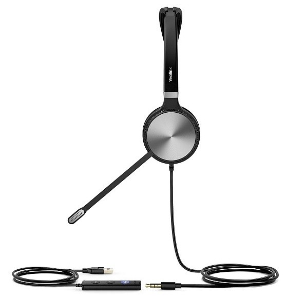 Проводная гарнитура Yealink UH36 Mono, HD звук, USB и 3,5 mm jack