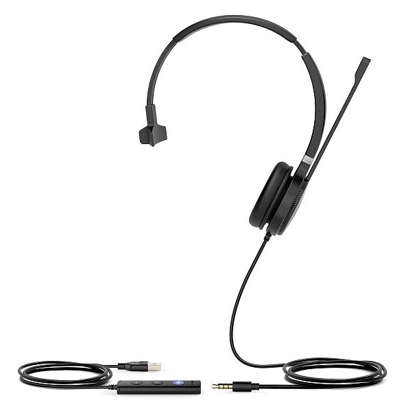 Проводная гарнитура Yealink UH36 Mono-UC, HD звук, USB и 3,5 mm jack