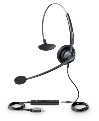 Проводная гарнитура Yealink YHS33-USB для телефонов SIP-T41S/Т42S/T46S/T48S/T52S/T54S/T56A/T58A/T58V Проводная гарнитура Yealink YHS33-USB для телефонов SIP-T41S/Т42S/T46S/T48S/T52S/T54S/T56A/T58A/T58V