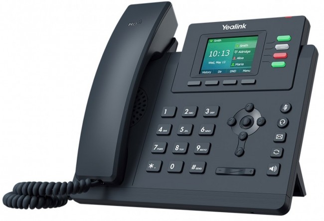 Настольный телефон Yealink SIP-T33P, 4 аккаунта, цветной экран, PoE, с серебристыми кнопками Настольный телефон Yealink SIP-T33P, 4 аккаунта, цветной экран, PoE, с серебристыми кнопками