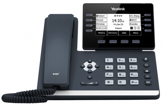 Настольный телефон Yealink SIP-T53, 12 аккаунтов, USB, GigE, без БП
