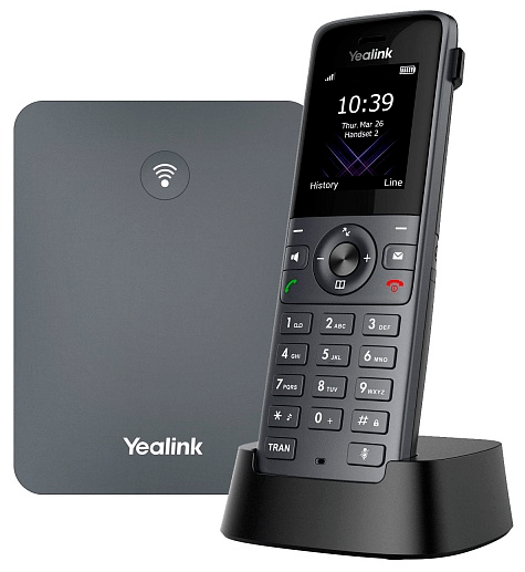 Настольный телефон Yealink W73P (база+трубка), IP-DECT, до 10 трубок, беспроводной Настольный телефон Yealink W73P (база+трубка), IP-DECT, до 10 трубок, беспроводной