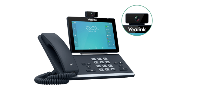 Видеотелефон Yealink SIP-T58A with camera, видеотерминал, Android, WiFi, Bluetooth, GigE, CAM50 в комплекте, без БП
