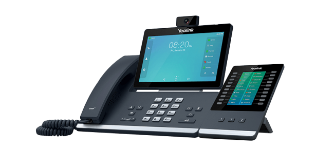 Видеотелефон Yealink SIP-T58A with camera, видеотерминал, Android, WiFi, Bluetooth, GigE, CAM50 в комплекте, без БП