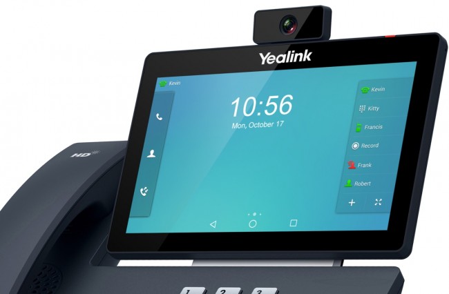 Видеотелефон Yealink SIP-T58A with camera, видеотерминал, Android, WiFi, Bluetooth, GigE, CAM50 в комплекте, без БП