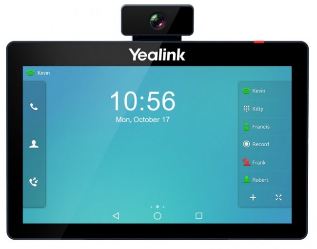 Видеотелефон Yealink SIP-T58A with camera, видеотерминал, Android, WiFi, Bluetooth, GigE, CAM50 в комплекте, без БП