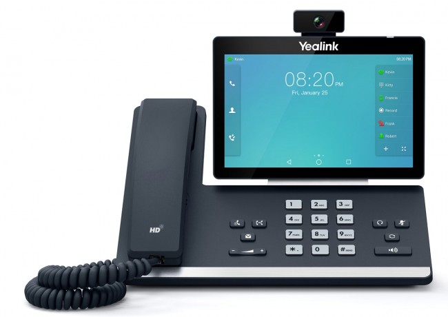 Видеотелефон Yealink SIP-T58A with camera, видеотерминал, Android, WiFi, Bluetooth, GigE, CAM50 в комплекте, без БП