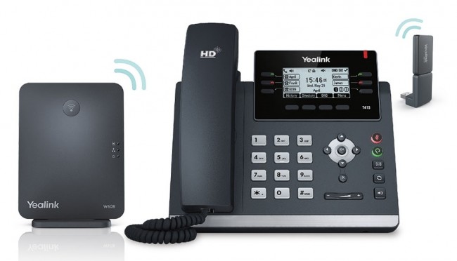Настольный телефон Yealink W41P с поддержкой технологии DECT (база+T41S+DDK10)