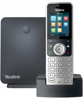 Настольный телефон Yealink W53P DECT (база W60B+трубка W53H), 8 SIP-аккаунтов, до 8 трубок на базу, 8 одновременных разговоров Настольный телефон Yealink W53P DECT (база W60B+трубка W53H), 8 SIP-аккаунтов, до 8 трубок на базу, 8 одновременных разговоров