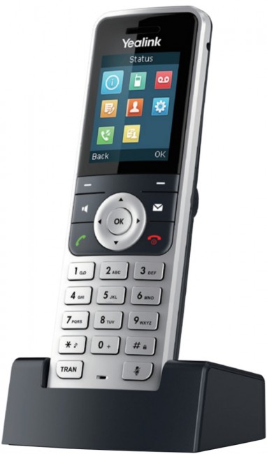 Настольный телефон Yealink W53P DECT (база W60B+трубка W53H), 8 SIP-аккаунтов, до 8 трубок на базу, 8 одновременных разговоров