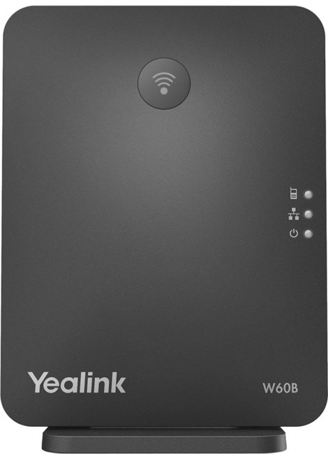 Базовая станция Yealink W60B DECT, 8 SIP-аккаунтов, до 8 трубок на базу, 8 одновременных разговоров Базовая станция Yealink W60B DECT, 8 SIP-аккаунтов, до 8 трубок на базу, 8 одновременных разговоров
