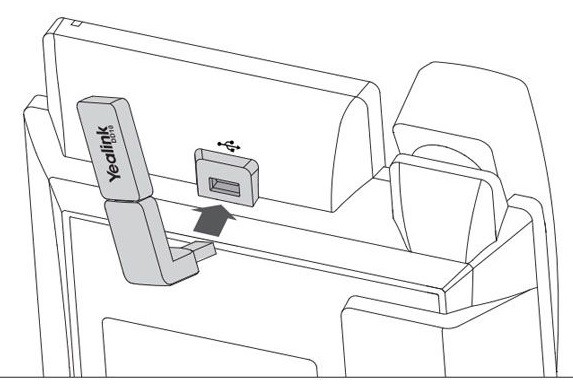USB-адаптер Yealink DD10K DECT для телефонов T41S/T42S/T53/T53W/T54W/ T57W/T58A/VP59/T56A/T58V