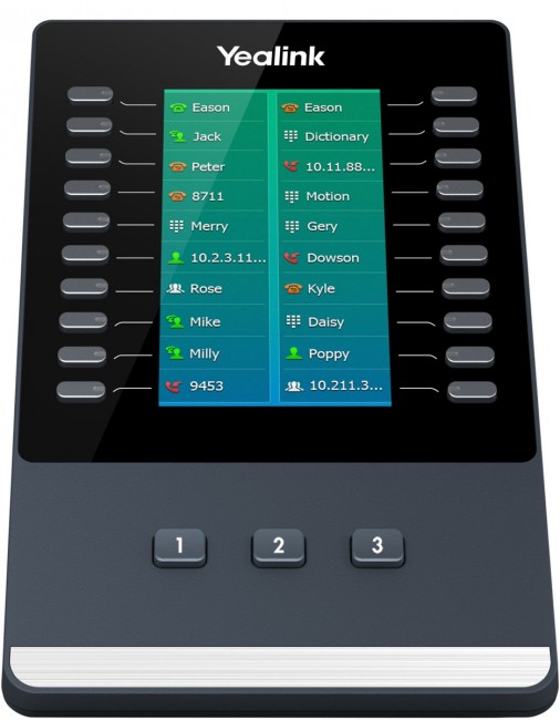 Модуль расширения Yealink EXP50 с цветным LCD-дисплеем для телефонов SIP-T53/T53W/T54W/T57W/T58A Модуль расширения Yealink EXP50 с цветным LCD-дисплеем для телефонов SIP-T53/T53W/T54W/T57W/T58A