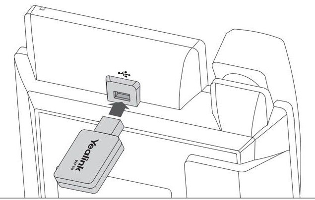WiFi-адаптер Yealink WF50 для телефонов SIP-T27G/T41S/T42S/T43U/T46U(S)/T48U(S)/T53