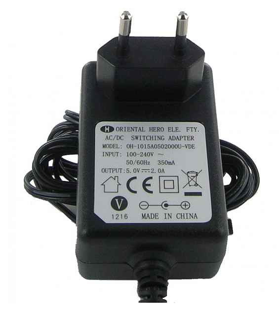 Блок питания Yealink 5VDC, 2A для телефонов SIP-T29G/T43U/T46U(S)/T48U(S)/T58A/T57W/T54W